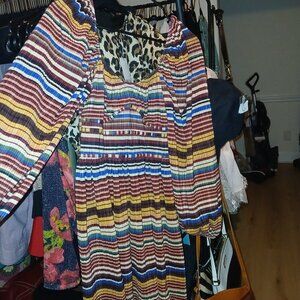 Zara Multi-Color Corset-Style Long Sleeve Mini Dress – NWOT | Size Small